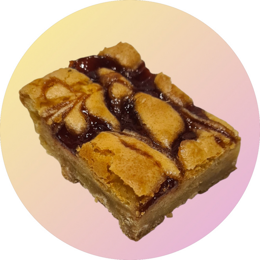 Raspberry & White Chocolate Blondies