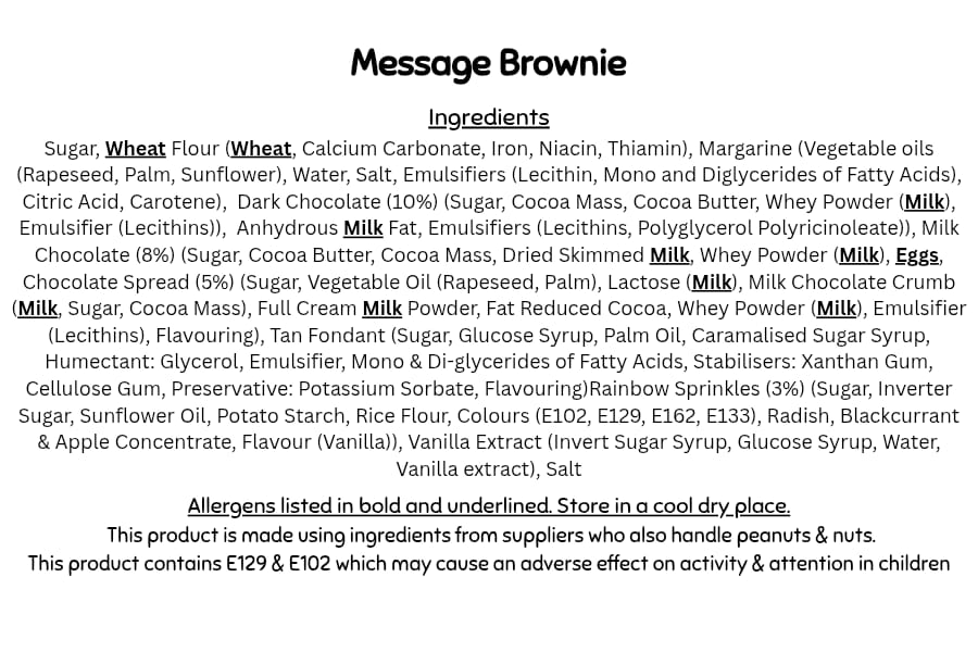Message Brownie
