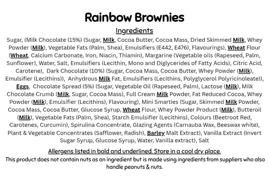 Rainbow Brownies