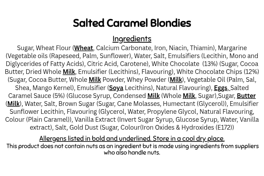 Salted Caramel Blondies
